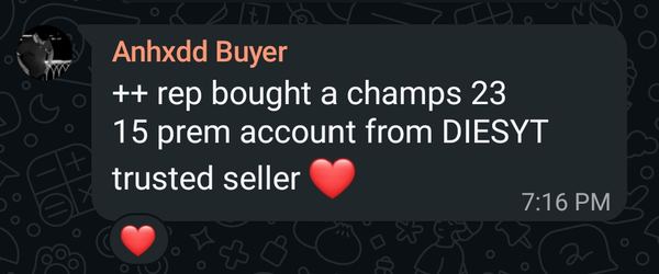 WhatsApp vouch screenshot from verified Diesyt Store buyer