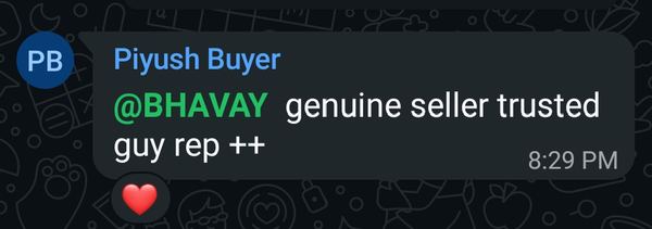 WhatsApp vouch screenshot from verified Diesyt Store buyer